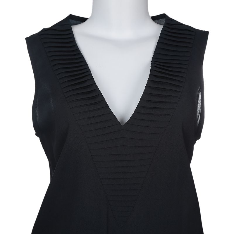 Vestido-Mixed-Plissado-Azul-Marinho