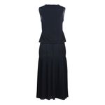 Vestido-Mixed-Plissado-Azul-Marinho