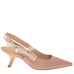 Sapato-Christian-Dior-Slingback-Texturizado-Bege