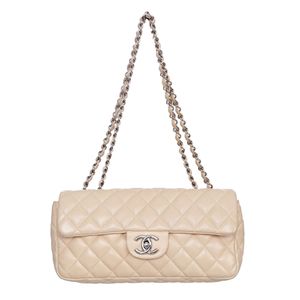 Bolsa Chanel Lambskin Bege