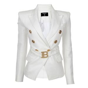 Blazer Balmain Algodão Creme