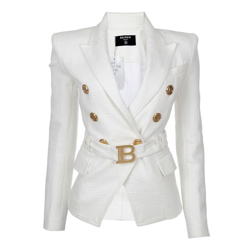 Blazer-Balmain-Algodao-Creme