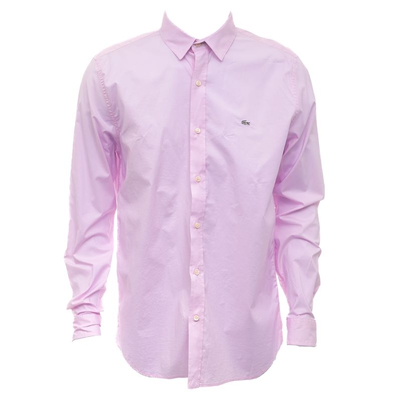 Camisa-Lacoste-Algodao-Rosa