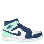 Tenis-Nike-Air-Jordan-1-Mid-Turquesa-Azul-e-Branco