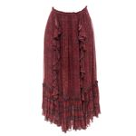 Saia-Cris-Barros-Midi-Viscose-Vermelha-Estampada