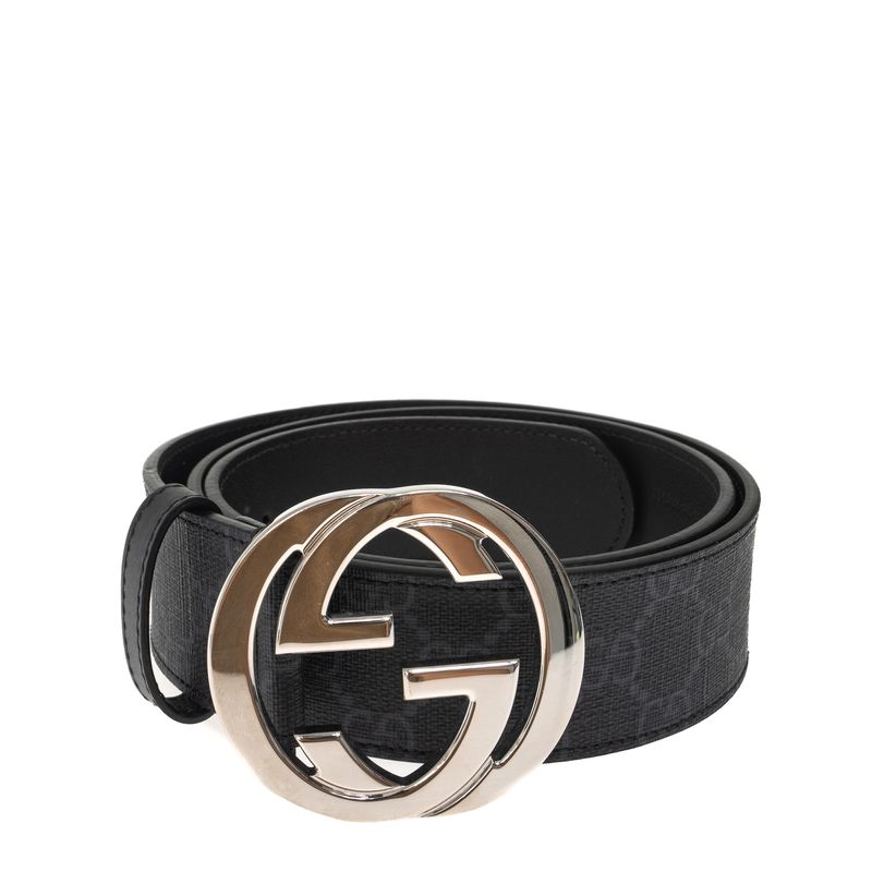 Cinto-Gucci-GG-Supreme-Preto