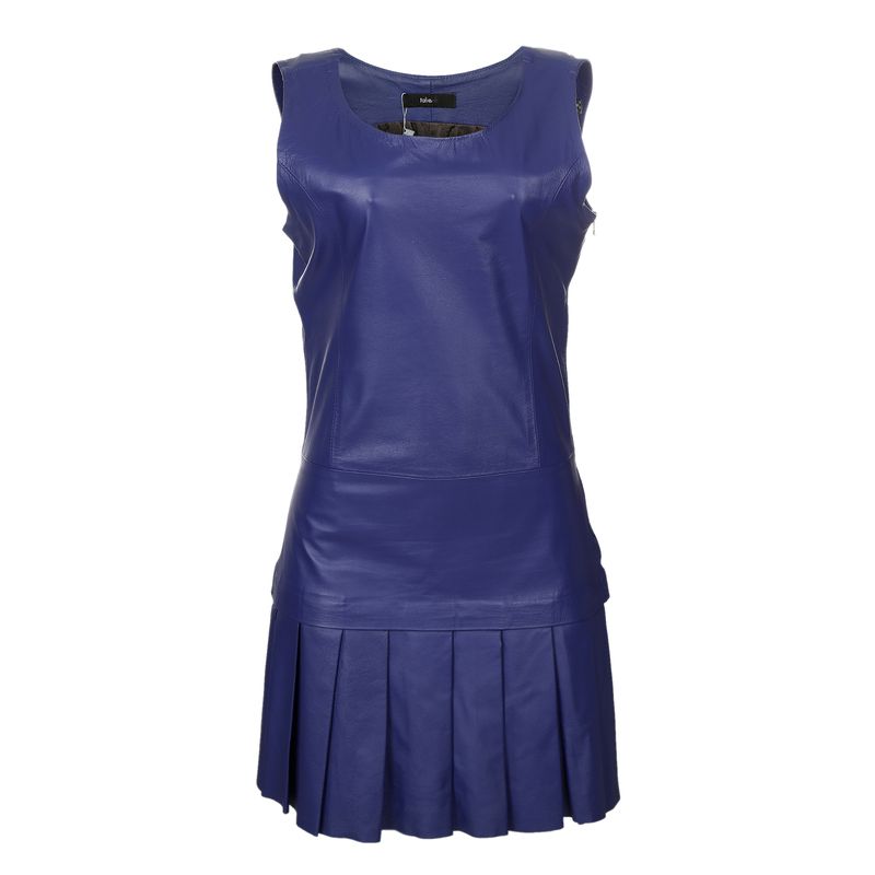 Vestido-Talie-NK-Couro-Azul