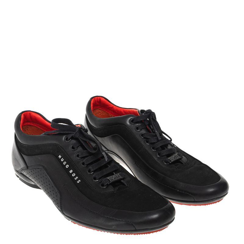 Tenis-Hugo-Boss-Preto-e-Vermelho