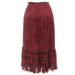 Saia-Cris-Barros-Midi-Viscose-Vermelha-Estampada