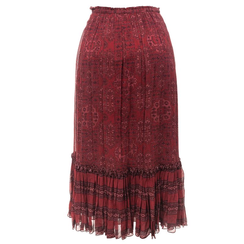 Saia-Cris-Barros-Midi-Viscose-Vermelha-Estampada