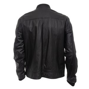 Jaqueta de Couro Masculina Preta