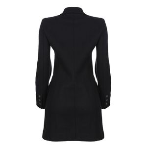 Sobretudo Alberta Ferretti Lã Preto