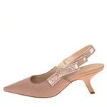 Sapato-Christian-Dior-Slingback-Texturizado-Bege
