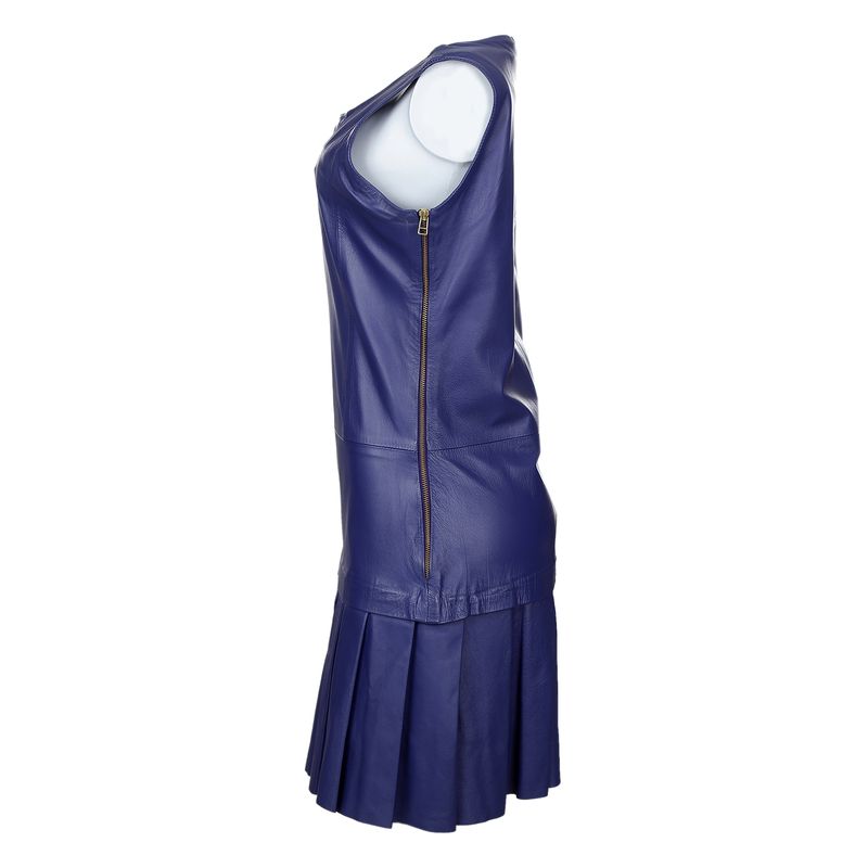 Vestido-Talie-NK-Couro-Azul