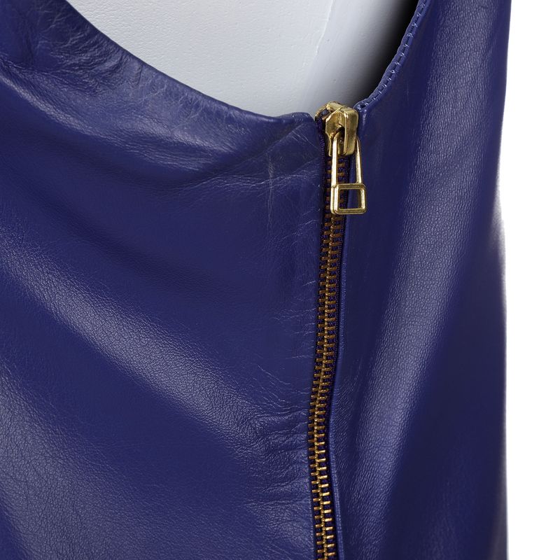 Vestido-Talie-NK-Couro-Azul