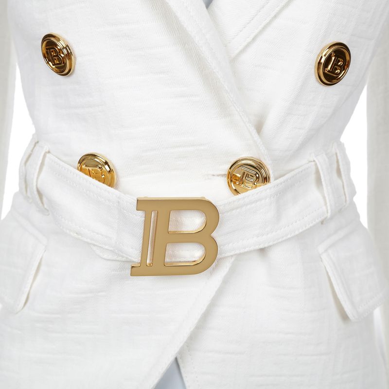 Blazer-Balmain-Algodao-Creme