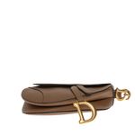 Bolsa-Christian-Dior-Saddle-Grained-Marrom