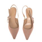 Sapato-Christian-Dior-Slingback-Texturizado-Bege