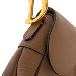 Bolsa-Christian-Dior-Saddle-Grained-Marrom