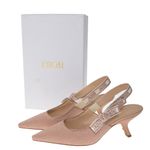 Sapato-Christian-Dior-Slingback-Texturizado-Bege