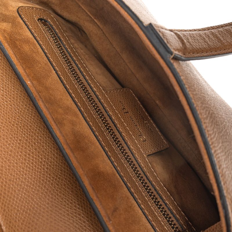 Bolsa-Christian-Dior-Saddle-Grained-Marrom