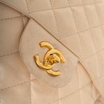 Bolsa-Chanel-Single-Flap-Lambskin-Bege