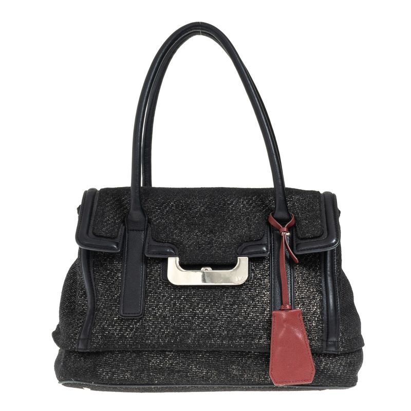 Bolsa-Diane-Von-Furstenberg-Couro-Preto-e-Tecido
