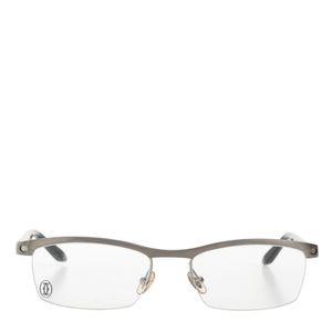 Óculos de Grau Cartier Prateado e Preto