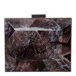 Clutch-Acetato-Marrom-e-Roxa-