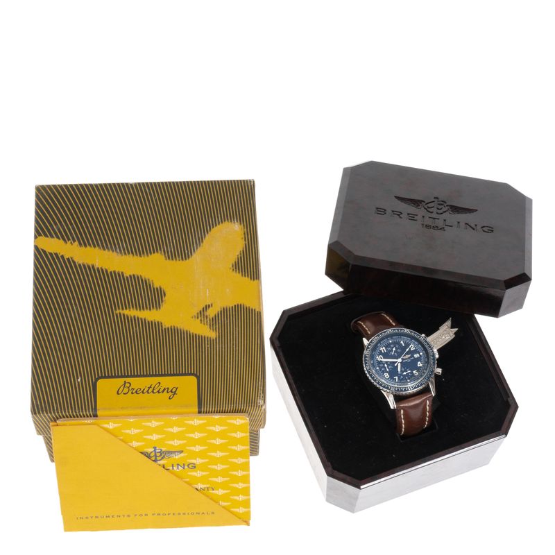Relogio-Breitling-Chronomat-Couro-Marrom