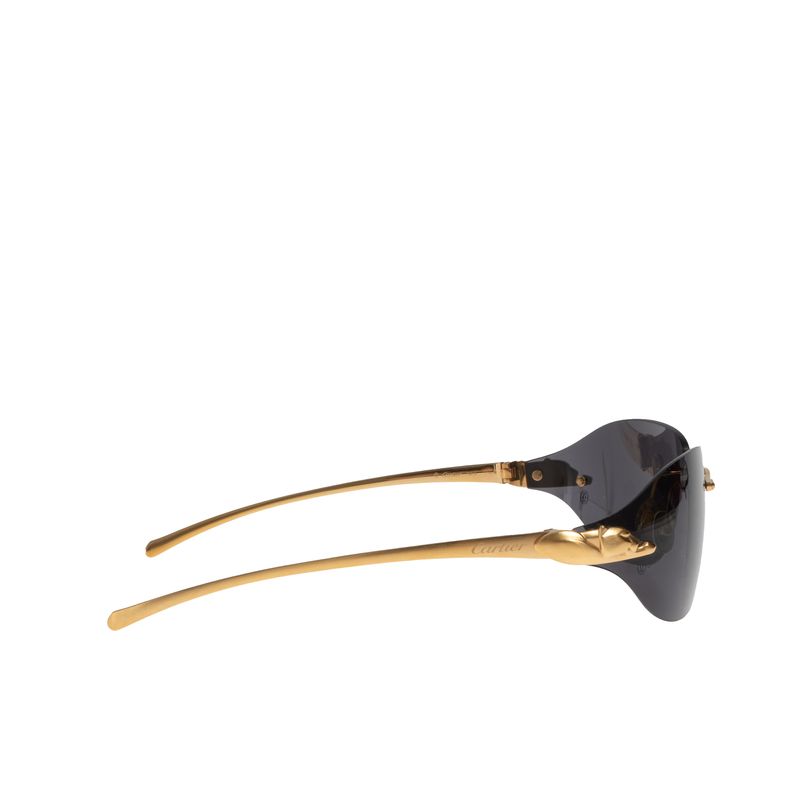 Oculos-Cartier-Panthere-Preto-e-Dourado