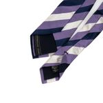 Gravata-Ermenegildo-Zegna-Seda-Listrada-Roxa-Azul-e-Branca