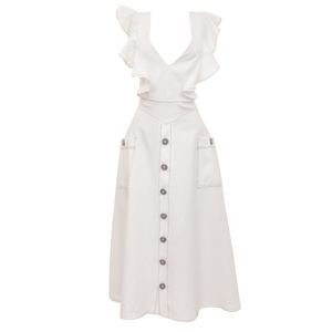 Vestido Skazi Decote Costas Branco