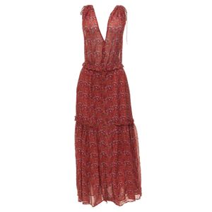 Vestido Ulla Johnson Estampado Vermelho