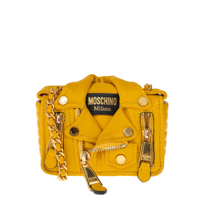 Bolsa-Moschino-Biker-Mini-Amarela