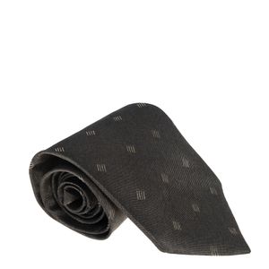 Gravata Hugo Boss Quadrados Grafite