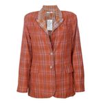 Blazer-Clemence-Xadrez-Terracota