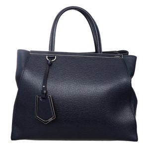 Bolsa Fendi 2Jours Saffiano Azul Marinho