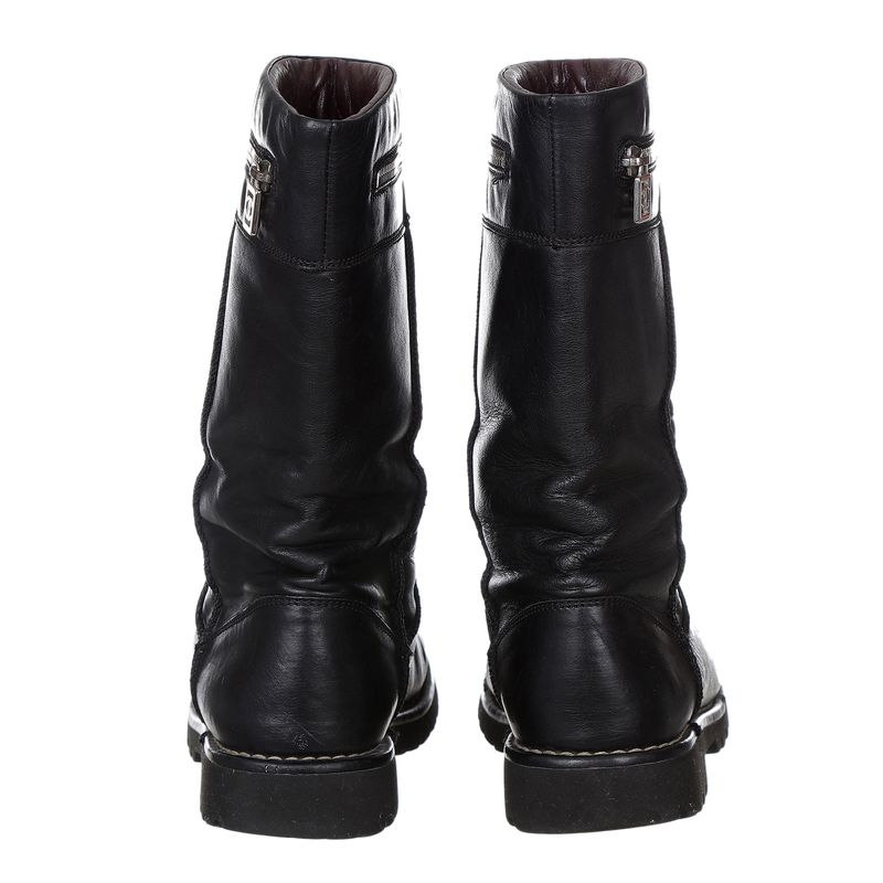 Bota-Chanel-Ziper-e-Couro-Preto