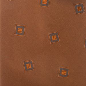 Gravata Hugo Boss Quadrados Marrom