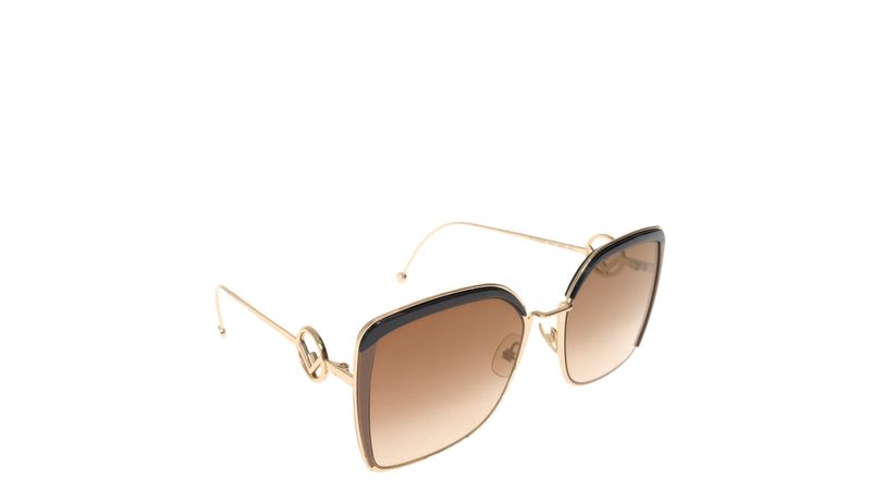 Oculos Fendi FF0294 Metal Dourado Brecho de luxo Prettynew