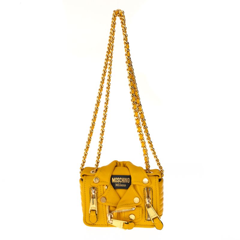 Bolsa-Moschino-Biker-Mini-Amarela