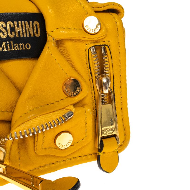 Bolsa-Moschino-Biker-Mini-Amarela