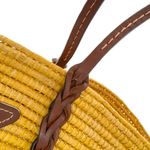 Bolsa-Prada-Tote-Raffia-e-Couro-Amarela