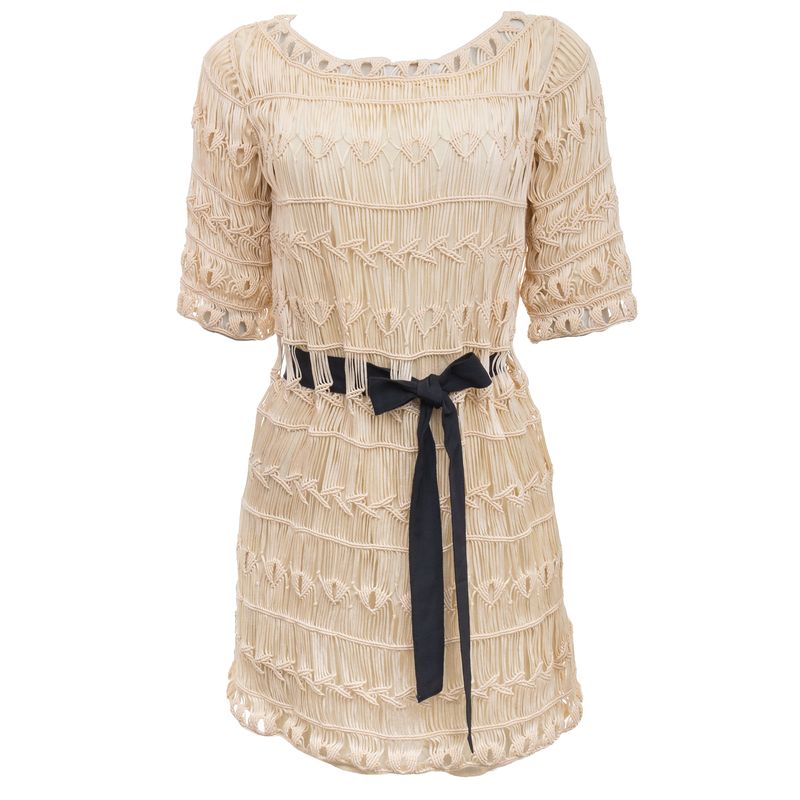 Vestido-Diane-von-Furstenberg-Fitas-Bege