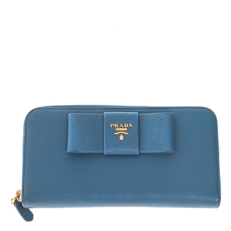 Carteira-Prada-Laco-Saffiano-Azul