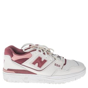Tênis New Balance 550 Couro Branco e Rosa