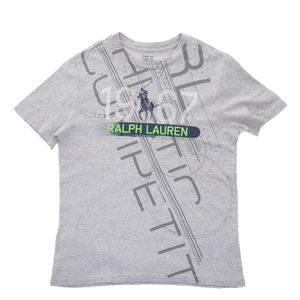 Camiseta Ralph Lauren Infantil Estampada Cinza