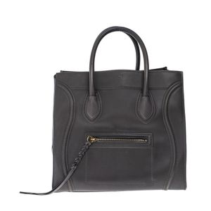 Bolsa Celine Luggage Phantom Couro Cinza