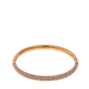 Bracelete Swarovski Stone Dourado com Cristais
